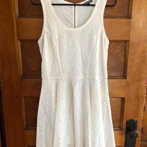 White Lace Express A-Line Dress